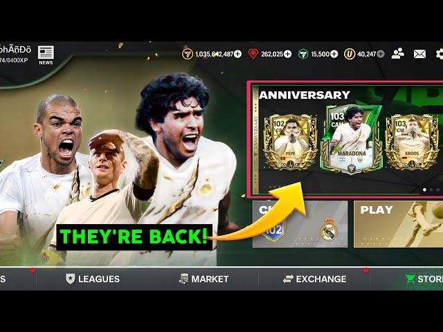 MARADONA, PEPE & TONI KROOS ARE FINALLY BACK IN FC MOBILE!  NEW ETERNAL ICONS REVEALED BY EA!  