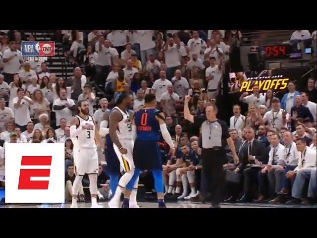 Jae Crowder ejected after getting into it with Russell Westbrook and Carmelo Anthony | ESPN