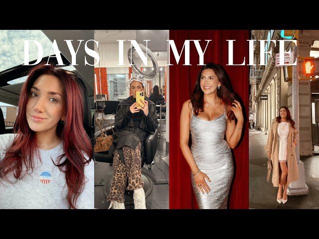 VLOG: RED HAIR, podcast live show, starting accutane (skin update), voting + more!