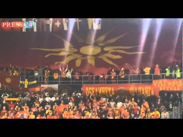 MACEDONIAN FANS IN NISH (SERBIA) EURO HANDBALL 2012  press24.mk.flv