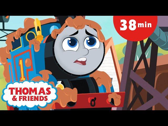 Thomas & Friends: All Engines Go! Short Story Adventures - Muddy Thomas + More kids videos!