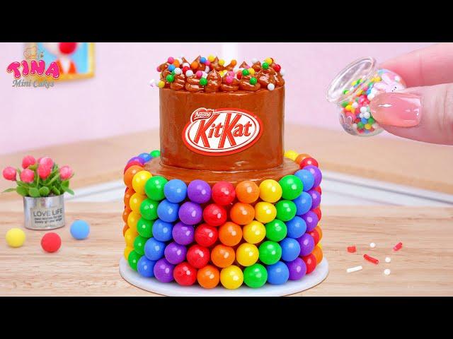 Rainbow Chocolate KITKAT Cake Top 10 Miniature Rainbow Cake Decorating Recipe By Tina Mini Cakes