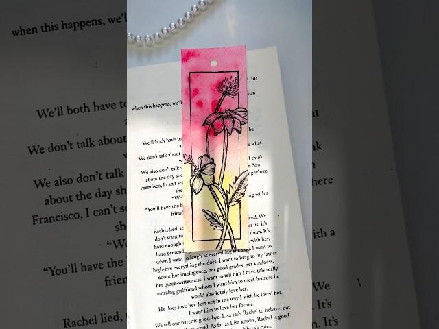 Easy Bookmark Painting #bookmark #art #diy #craft #shorts #diycrafts