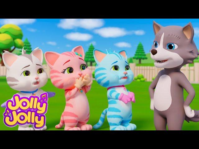 Three little kittens + More - The Cat and Wolf | lia cha cha  - Learn and Play - Nursery Rhymes