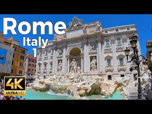 Rome, Italy Walking Tour Part 1 (4k Ultra HD 60fps) – With Captions