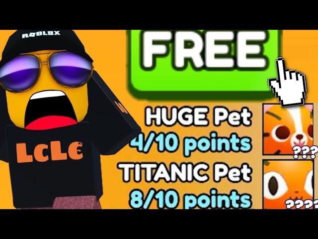 they just GIVING away TiTANiCS & HUGES now in Pet Sim 99