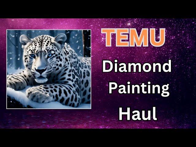 TEMU Diamond Painting and Thrift Store Haul - Unboxing - Diamond Art - Squirrel Thoughts