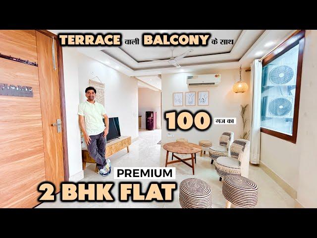 पहली बार 100 गज़ का 2 BHK Terrace वाली  Balcony के साथ  | Near Chattarpur Metro | South Delhi | GM