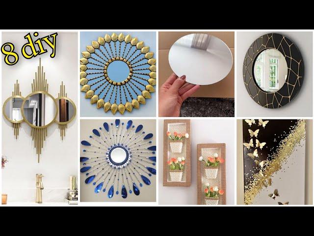 8 افكار عندك مرايا وكرتون اصنعي ديكورات راقية لزينة بيتك بأقل تكلفة #diy #decor #ideas#handmade