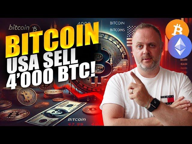 Schock! USA Verkauft 4000 BTC – Bitcoin Preis unter Druck!