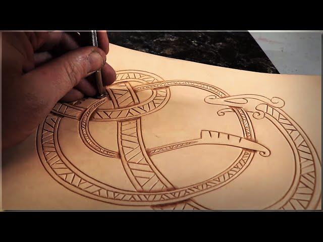 Leather Carving Tutorial - Viking Style