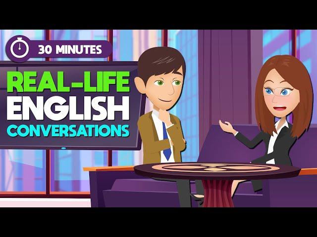 30 Minutes to Learn English Daily Conversations by Topics | Improve LISTENING  and SPEAKING Skills