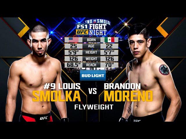 UFC Debut: Brandon Moreno vs Louis Smolka | Free Fight