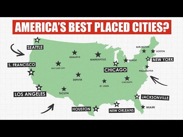 How Most U.S. Cities Are Insanely Well Located