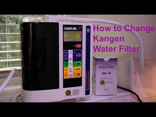 How to change/replace water filter for Kangen LeveLuk SD series (SD501, DXII, JRII)