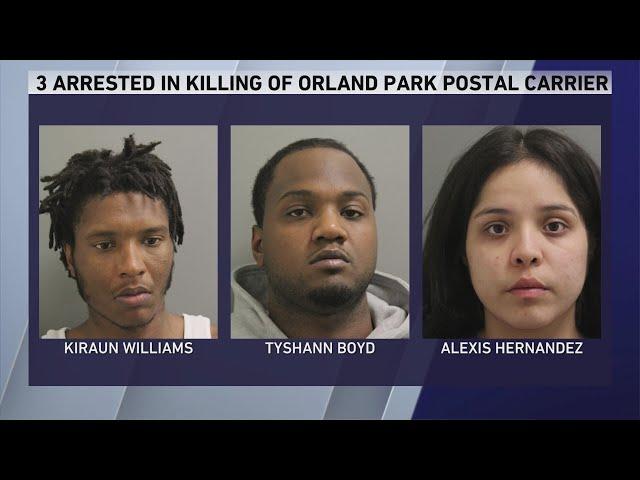 3 charged in murder of Chicago postal worker, mother of 3 in Orland Park: police