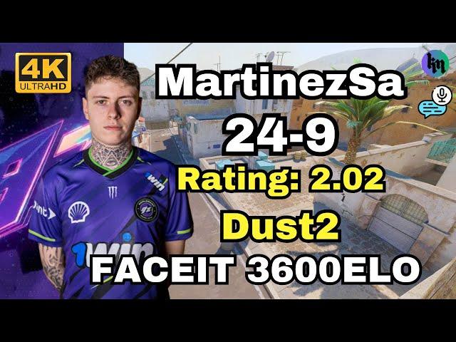 MartinezSa (24-9) w/adamS/dav1g (Dust2) | FACEIT avg.3600 | Dec 24, 2024 | CS2 POV/DEMO