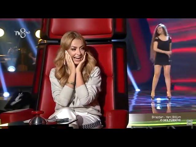 مفاجأة ذا فويس شاكيرا تظهر بصوت حسناء رائعة  أذربيجانية وتجبر اللجنة على الالتفاف The Voice 2018