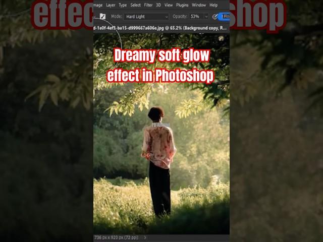 How to make dreamy soft glow effect in Photoshop #photoshop #tipsandtricks #graphicdesign #editing