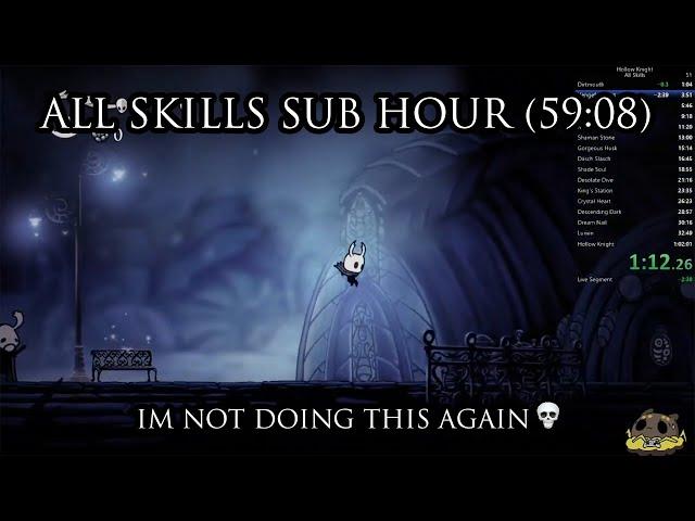 Hollow Knight All Skills NMG Speedrun - 59:08