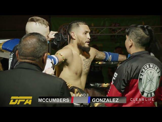 Dominion Fighting Championship 7 Zachaery McCumbers vs Johnny Gonzalez [Muay Thai]