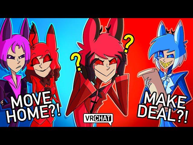 Alastor's FAMILY Plays WOULD YOU RATHER in VRCHAT