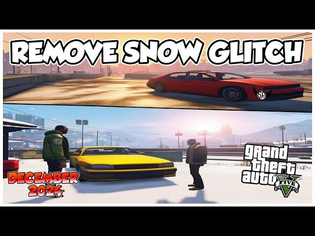 HOW TO REMOVE SNOW IN GTA ONLINE 2024 EASY (WORKAROUND)