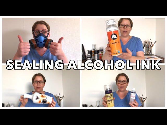 6 tips on SEALING ALCOHOL INK - talking about varnish and UV protection on paintings, vases etc [47]