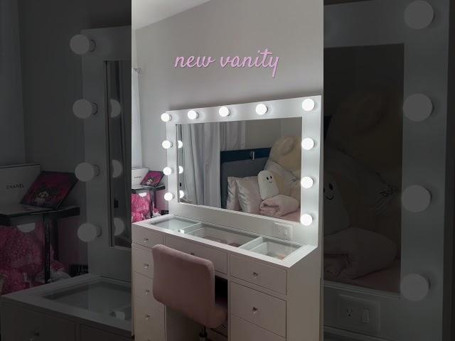 My New Vanity From My BF 🩷 #vanity #newvanity #vanities #birthdaypresent #mydream #pretty