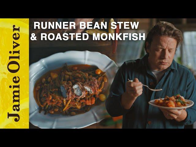 Runner Bean Stew & Roasted Monkfish | Jamie Cooks Autumn | Channel 4, Mondays, 8pm