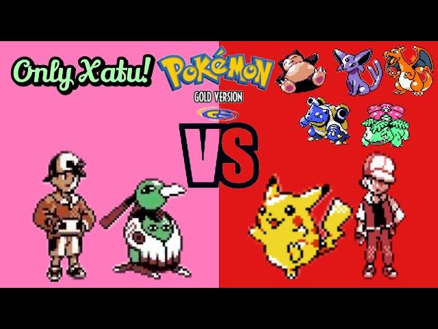 Defeating Red With ONLY Xatu! | Pokémon Gold - NO ITEMS IN BATTLE