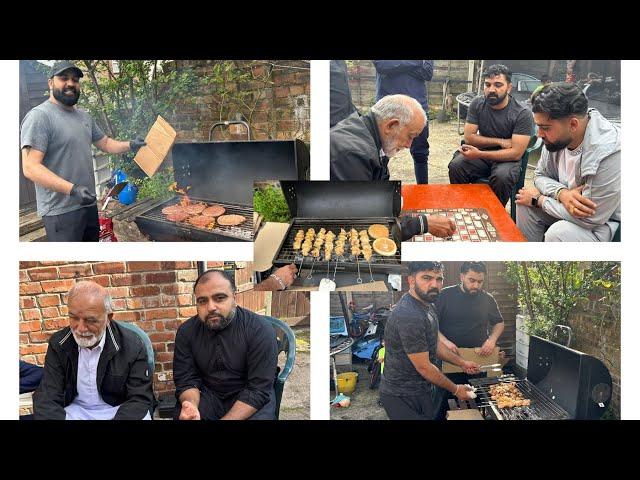 Barbecue Party at home with family #kashmiri #kashmirivlogger #barbecue #britishsummer