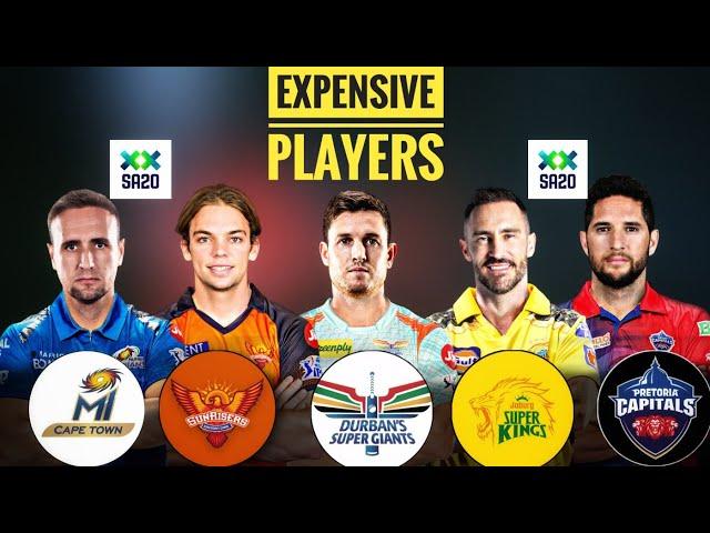 Top 10 Most Expensive Players In SA20 League | Mini IPL Auction |