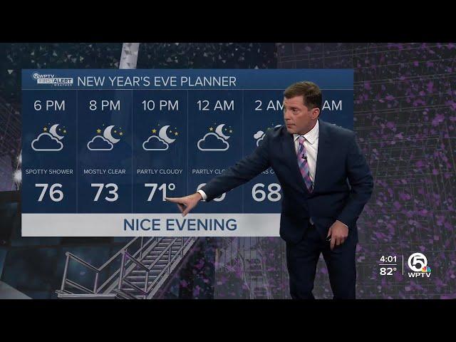 WPTV First Alert Weather Forecast for Afternoon of Tuesday, Dec. 31, 2024