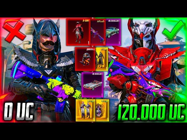 120 000 UC - ЭТО ЛУЧШАЯ ПРОКАЧКА АККАУНТА ЗА ВСЮ ИСТОРИЮ В PUBG MOBILE! ВЫБИЛ и ПРОКАЧАЛ ПУБГ МОБАЙЛ