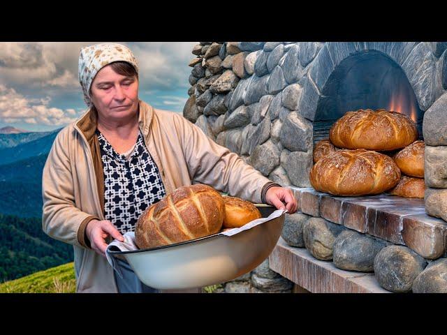 ANCIENT Bread Making: THOUSAND-YEAR-OLD Recipe from a SOLITARY Mountain Life