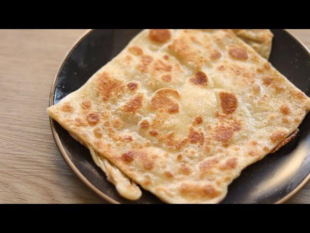 在家也能做印度飞饼，外皮酥脆，教你简单的做法 Roti Canai Recipe