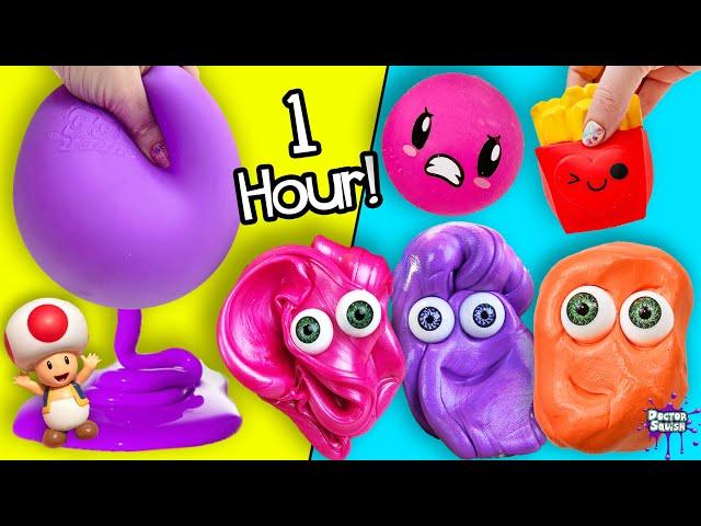 1 HOUR of What's Inside SQUISHY Toys With Putty Buddies!