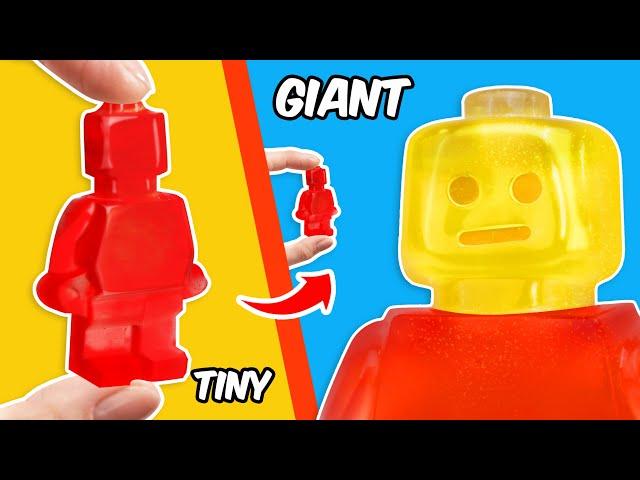 LEGO Candy: Smallest vs Biggest LEGO Gummy Minifigure | FUNZ Bricks