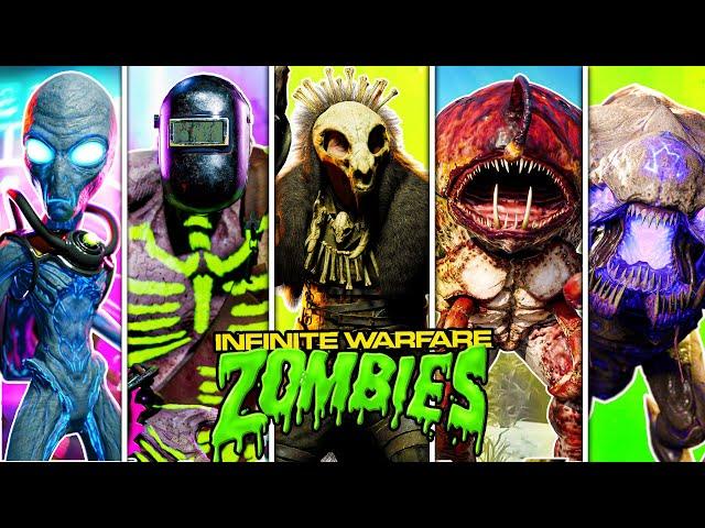 Beating EVERY IW ZOMBIES EASTER EGG in one video...