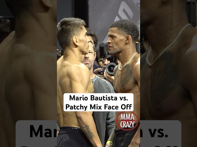 Mario Bautista vs Patchy Mix weigh in Face Off for UFC 316 #UFC #UFC316