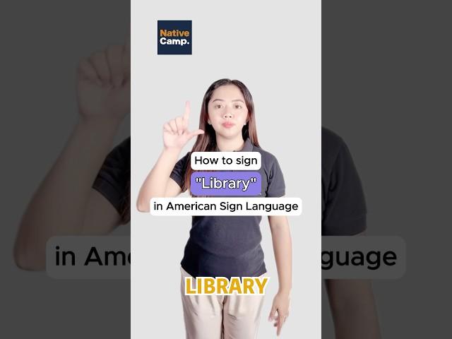 How to sign "Library" in American Sign Language