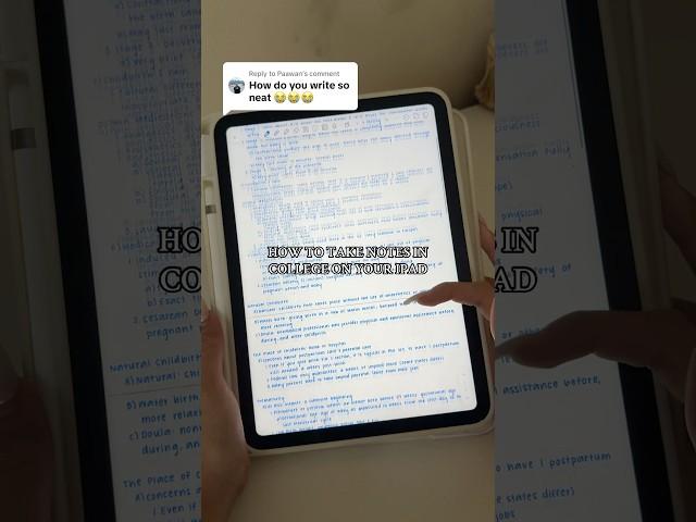 how to take ipad notes in college (from a sophomore at vandy)!! #notes #study #howtotakenotes