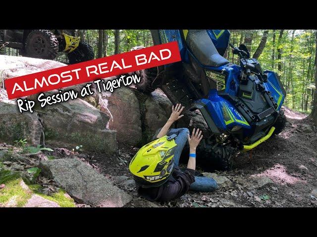 Wife Dumps the Polaris Scrambler. Tigerton Offroad Park