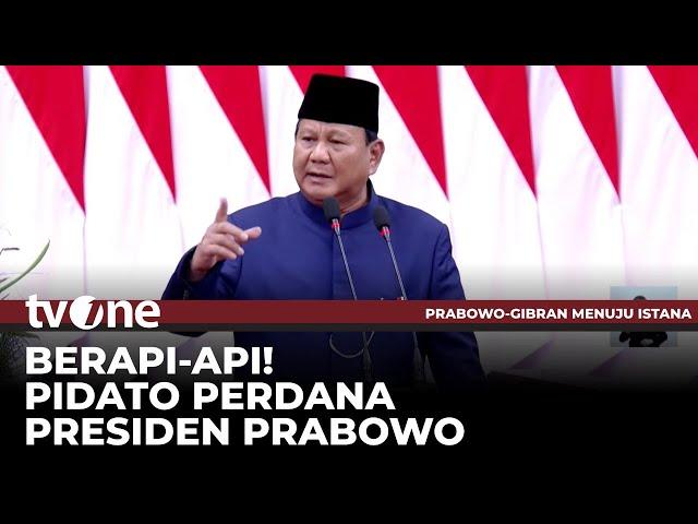 [FULL] Berapi-api! Pidato Perdana Presiden Prabowo Subianto usai Dilantik | tvOne