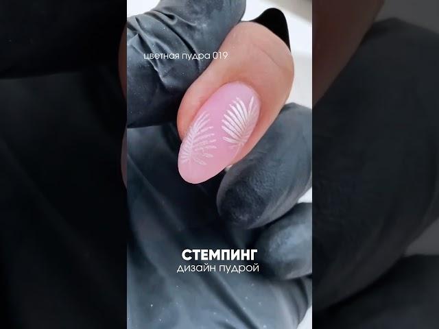 Стемпинг в титановых ногтях / дип система / дизайны на ногтях