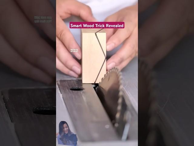  Smart Wood Cutting Tricks  #shorts