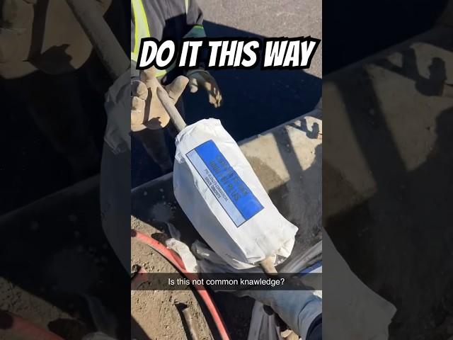 YOU’RE OPENING CONCRETE BAGS WRONG AND MUST CHANGE FOR GOD