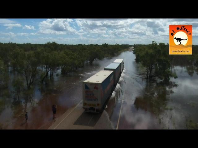 Extreme Trucks #6 - Oversize road trains in action on outback Australian flooded roads! Camhinoes