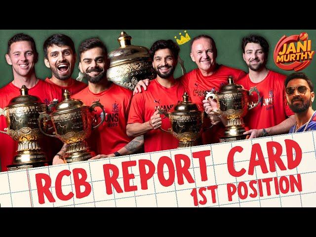 RCB Report Card | Tata IPL 2025 | End of Season Review | Live with Jani